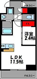 ナッジワン香椎駅前 1LDKの間取図画像