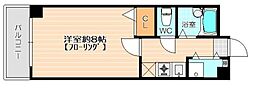 フォーラム箱崎 1Kの間取図画像