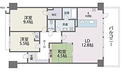 アイランドシティインフィニガーデンS棟 3LDKの間取図画像