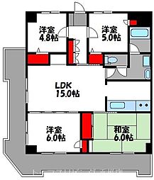 パークプラザ松島 4LDKの間取図画像