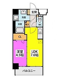 エテルノスズカ 1LDKの間取図画像