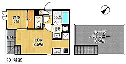 Grandtic F 香椎 2階/201