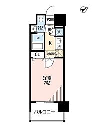 サヴォイザ・ティファナ 1Kの間取図画像