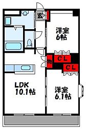 JR鹿児島本線 東福間駅 バス13分 宮の下下車 徒歩3分 2階/-