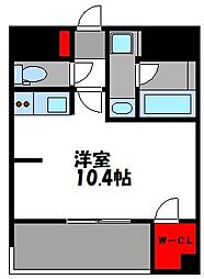 TOWERS香椎駅前 ワンルームの間取図画像