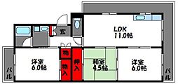 アーバン本郷 3LDKの間取図画像