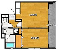 千早シャトー 1LDKの間取図画像