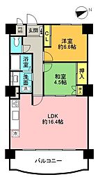 マリンコースト新舞子 2LDKの間取り