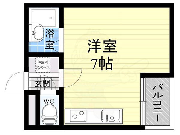 兵庫県神戸市兵庫区上三条町(賃貸マンション1R・5階・25.20㎡)の写真 その2