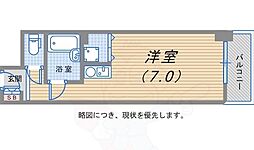 サムティ神戸浜崎通 ワンルームの間取図画像