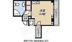ダイドーメゾン神戸 ワンルームの間取図画像