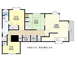 神戸市西神・山手線 上沢駅 徒歩8分の賃貸一戸建て 1階3LDKの間取り