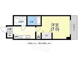 マロワール神戸 1Kの間取図画像