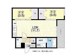 Tio Sereno 2LDKの間取図画像