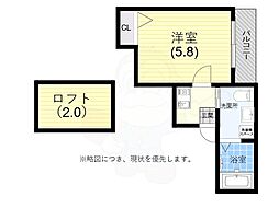 NET-K神戸西 1Kの間取図画像