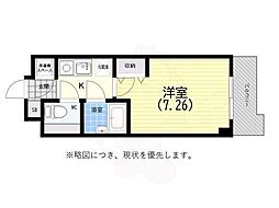 ピア 1Kの間取図画像