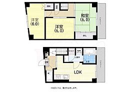 サザン神戸品川 3LDKの間取図画像