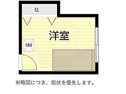 レジデンス塚本 ワンルームの間取図画像