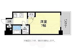 セレニテ神戸西クレア 1Kの間取図画像