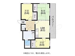シティコート兵庫 3LDKの間取図画像