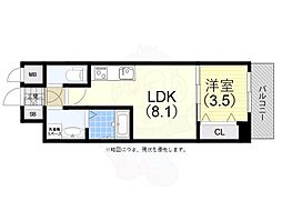 LIVIAZKOBELaMer 1LDKの間取図画像