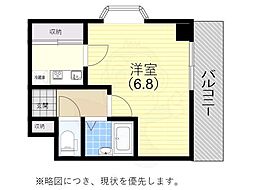 ときわ神田ハイツ 1Kの間取図画像