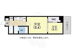 セレニテ兵庫エクラ 2Kの間取図画像