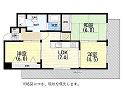 プリオーレ神戸 3LDKの間取図画像