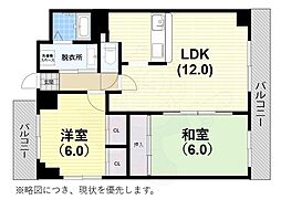 ラ・フィーネ 2LDKの間取図画像