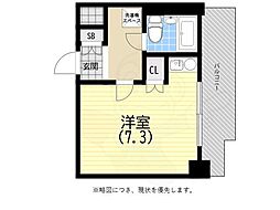 藤和シティコア神戸中道通 1Kの間取図画像