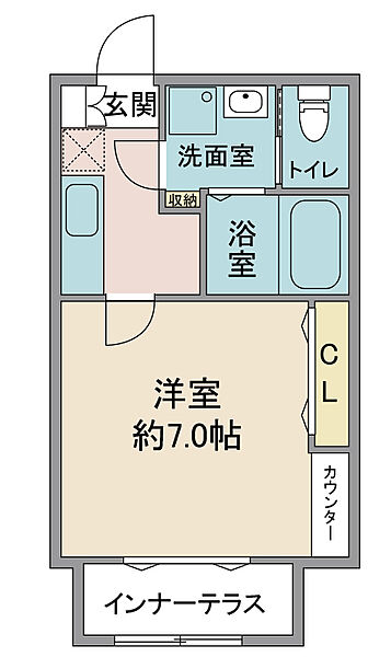 グリーンエステート ｜埼玉県川越市大字小堤(賃貸アパート1K・1階・22.68㎡)の写真 その2