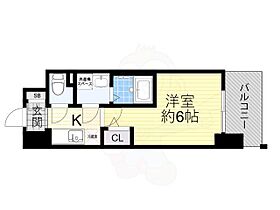 大阪府大阪市北区豊崎６丁目（賃貸マンション1K・13階・21.09㎡） その2