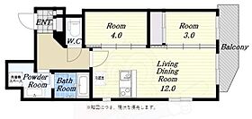 大阪府大阪市西区西本町２丁目（賃貸マンション2LDK・15階・43.67㎡） その2