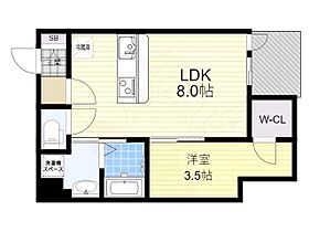 大阪府大阪市福島区鷺洲１丁目（賃貸マンション1LDK・5階・29.75㎡） その2