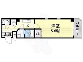 大阪府大阪市西区北堀江１丁目（賃貸マンション1K・7階・26.46㎡） その2