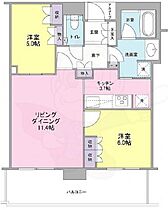 大阪府大阪市北区中之島６丁目1番38号（賃貸マンション2LDK・5階・61.32㎡） その2