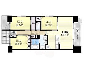 大阪府大阪市中央区東高麗橋（賃貸マンション3LDK・6階・74.98㎡） その2