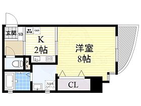 大阪府大阪市中央区谷町９丁目2番17号（賃貸マンション1K・5階・28.25㎡） その2