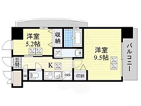 大阪府大阪市北区中津６丁目2番16号（賃貸マンション2K・6階・40.89㎡） その2