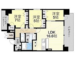 スプランディッド本町グラン 18階/-