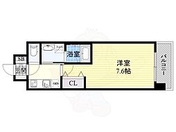 CUORE 1Kの間取図画像