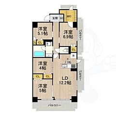 物件の間取り