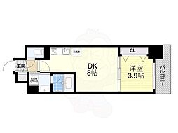 アーバネックス東梅田 1LDKの間取図画像
