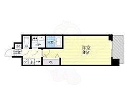 S-RESIDENCETEMMAGRACIS 1Kの間取図画像