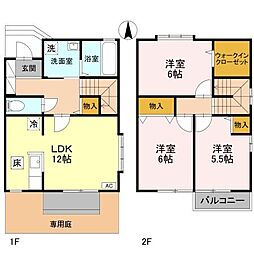 ピュールMA 3LDKの間取図画像