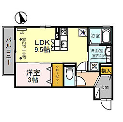 間取図画像 1LDK