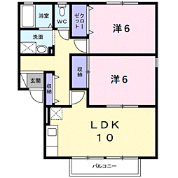 間取図画像 2LDK