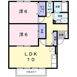 間取図画像 2LDK