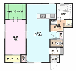 間取図画像 1LDK