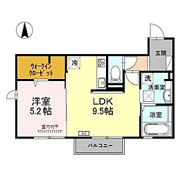 間取図画像 1LDK